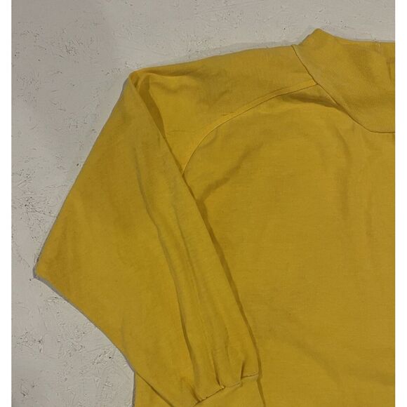 Vintage Adidas Long Sleeve Sweater Pullover Yellow Mens See Measurements - Picture 4 of 10